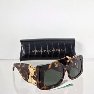 Stella McCartney Tortoise Sunglasses with Gold Accents